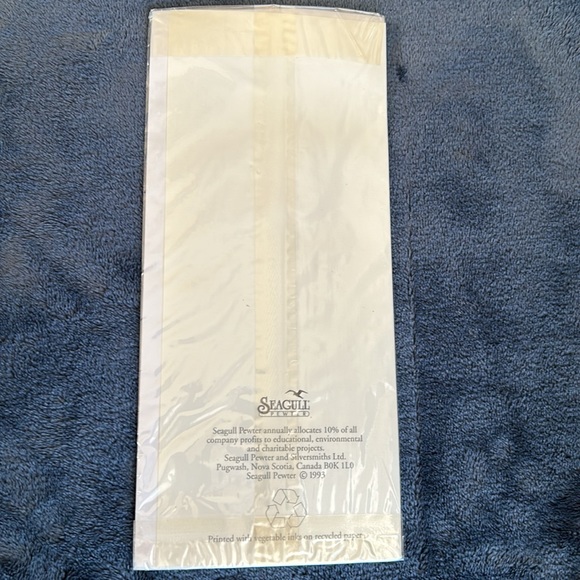 NWT🌟VINTAGE🗝️SEAGULL💫1993 Pewter Taurus ♉️ Zodiac Sign Bookmark + Card - Picture 6 of 7